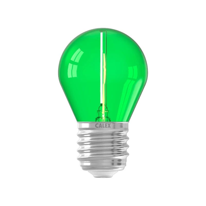 Calex E27 LED Kogellamp Groen | 0.5-1W 14Lm | 220-240V G45