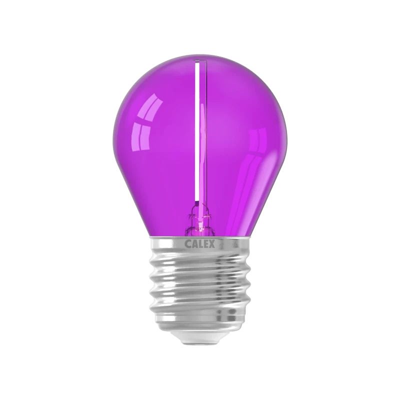 Calex E27 LED Kogellamp Paars | 0.5-1W 30Lm | 220-240V G45
