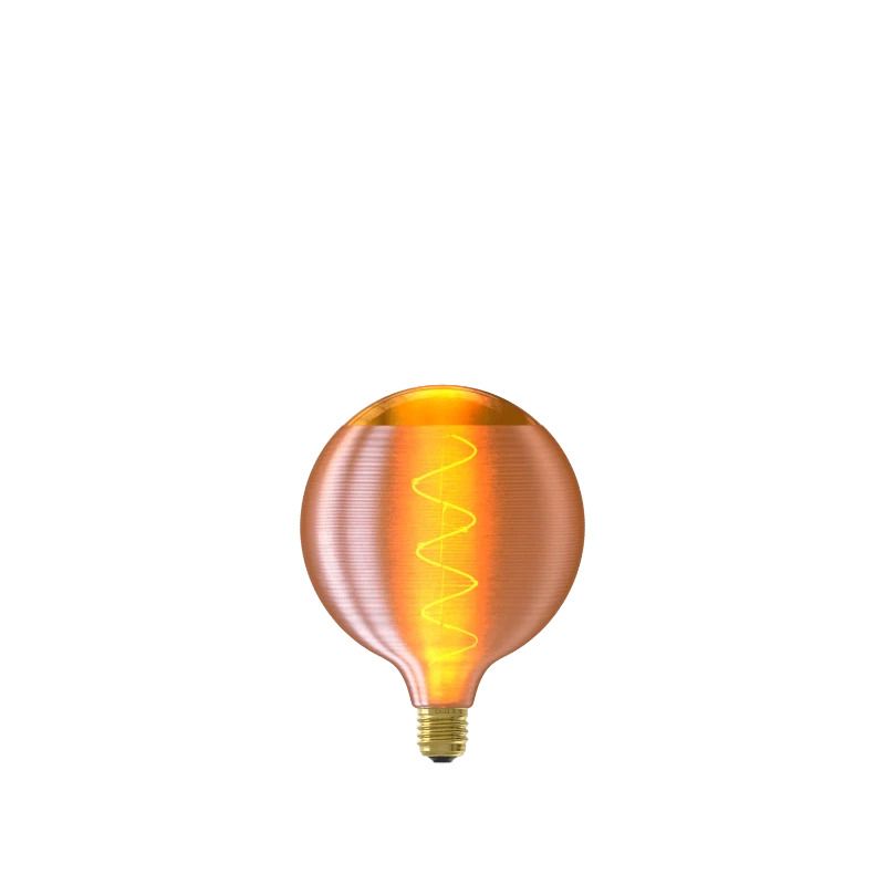 Calex E27 LED Globelamp Silk Goud | 4W 140Lm 1800K | 220-240V 918 G125 | Dimbaar