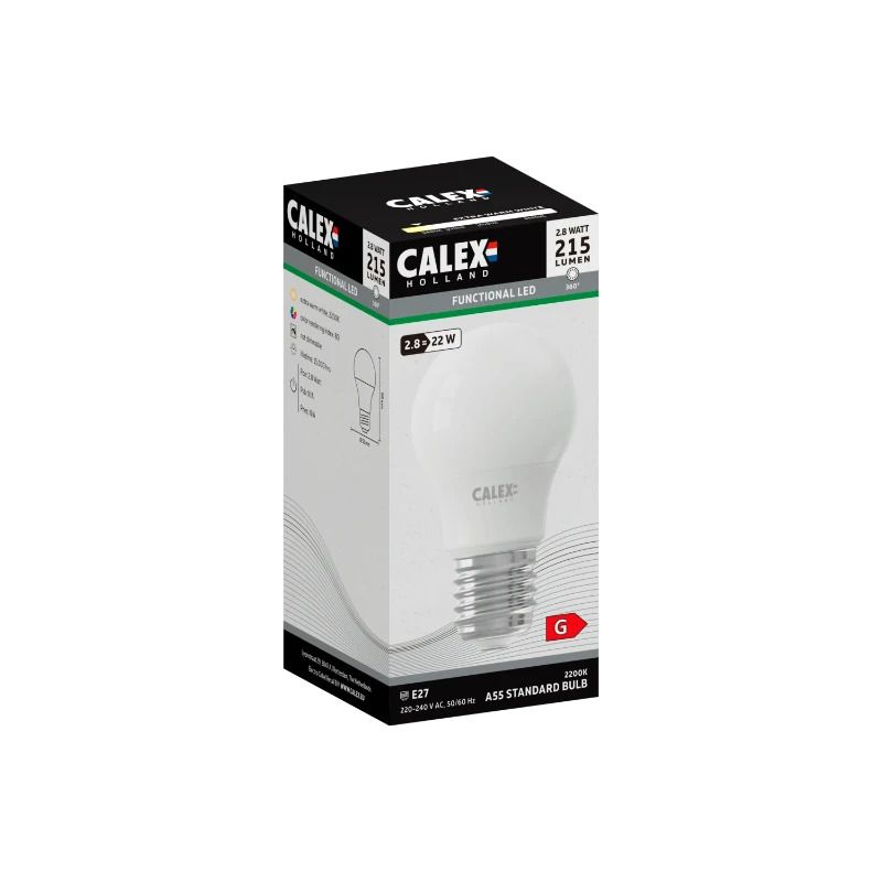 Calex E27 LED Lamp | 2.8W 215Lm 2200K | 220-240V 822