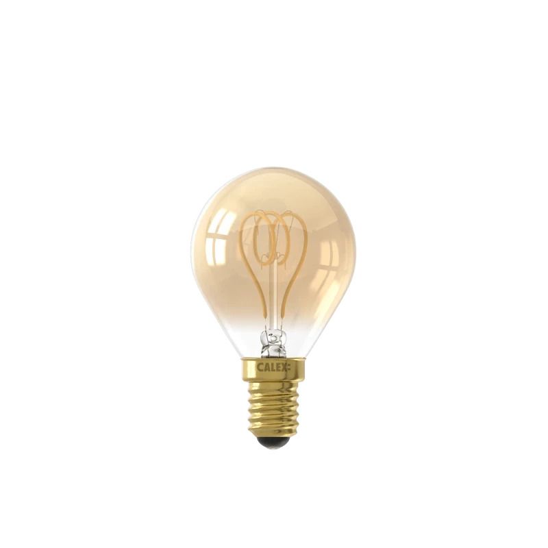 Calex E14 LED Kogellamp Goud | 2.5W 136Lm 2100K | 220-240V 821 P45 | Dimbaar
