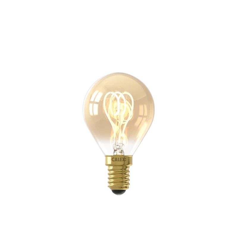Calex E14 LED Kogellamp Goud | 2.5W 136Lm 2100K | 220-240V 821 P45 | Dimbaar