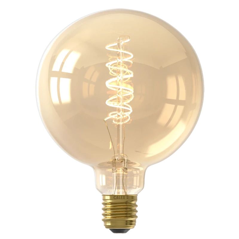 Calex E27 LED Globelamp Goud | 3.8W 250Lm 2100K | 220-240V 821 G125 | Dimbaar