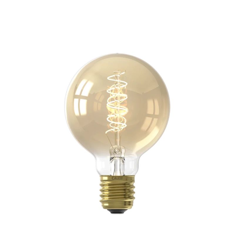 Calex E27 LED Globelamp Goud | 3.8W 250Lm 2100K | 220-240V 821 G80 | Dimbaar