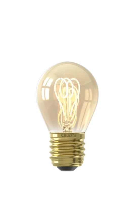 Calex E27 LED Kogellamp Goud | 2.5W 136Lm 2100K | 220-240V 821 P45 | Dimbaar