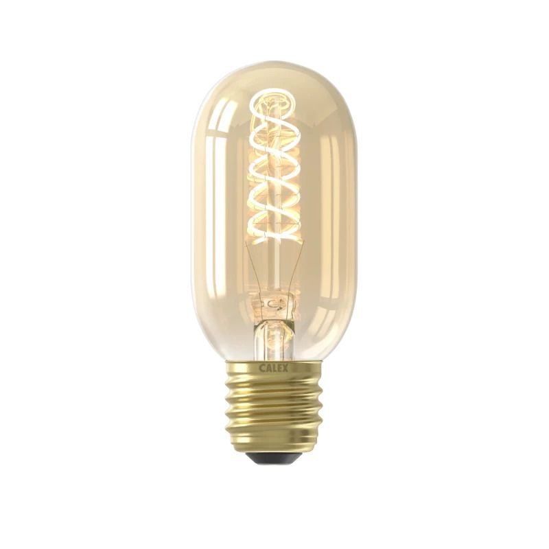 Calex E27 LED Buislamp Goud | 3.8W 250Lm 2100K | 220-240V 821 T45 | Dimbaar