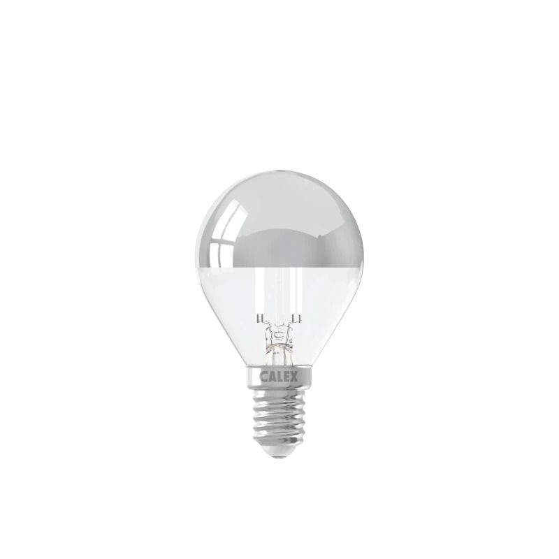 Calex E14 LED Kogellamp Chrome | 3.5W 250Lm 2700K | 220-240V 827 P45 | Dimbaar