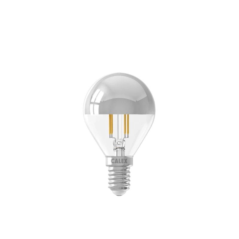 Calex E14 LED Kogellamp Chrome | 3.5W 250Lm 2700K | 220-240V 827 P45 | Dimbaar