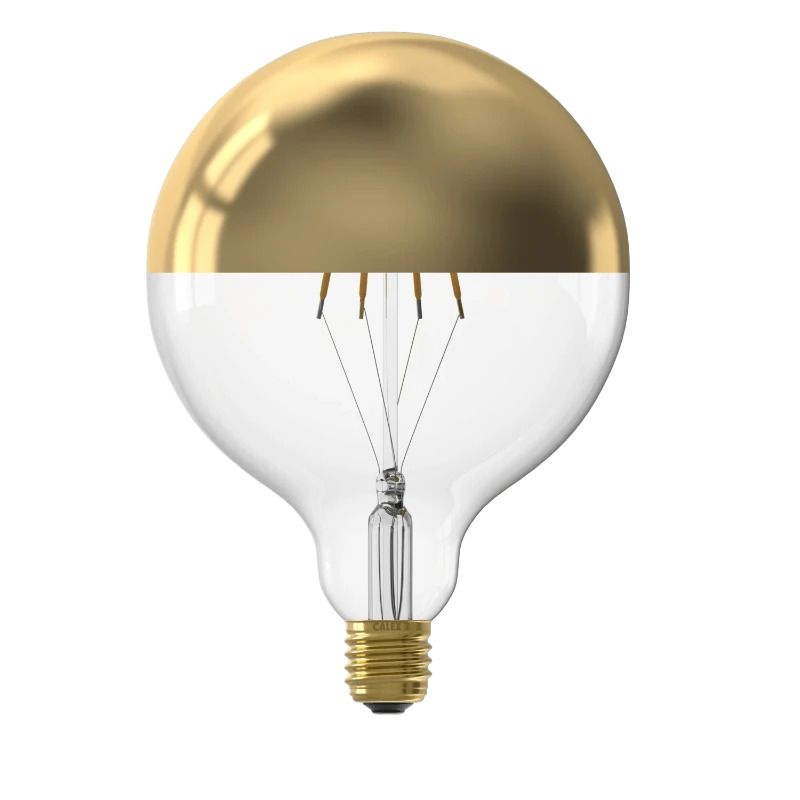 Calex E27 LED Globelamp Goud | 4W 200Lm 1800K | 220-240V 918 G125 | Dimbaar