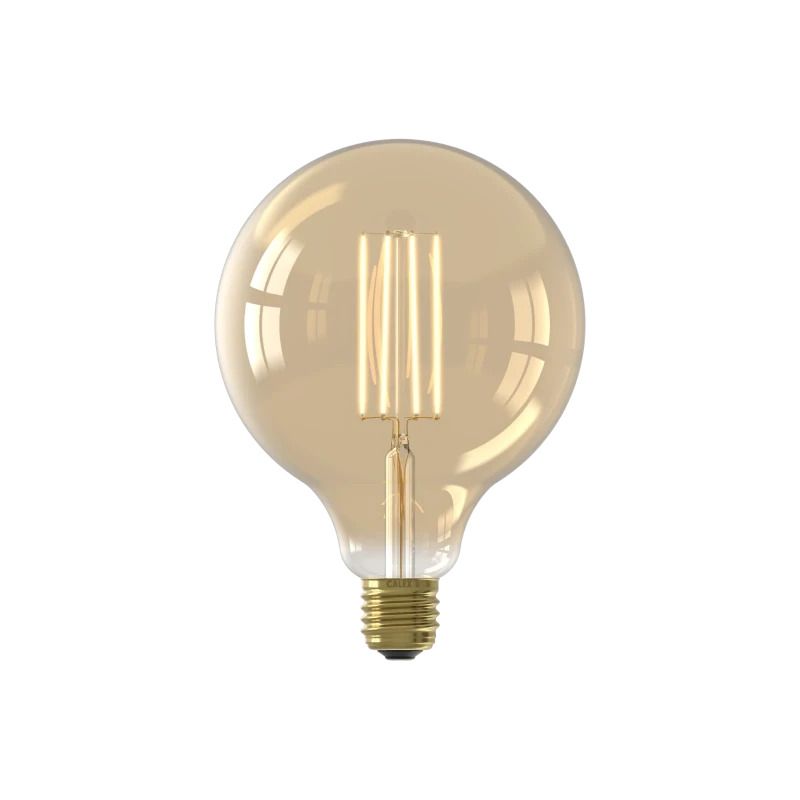 Calex E27 LED Globelamp Goud | 4.5W 470Lm 2100K | 220-240V 821 G125 | Dimbaar