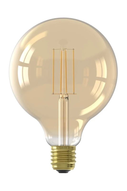 Calex E27 LED Globelamp Goud | 4.5W 470Lm 2100K | 220-240V 821 G125 | Dimbaar