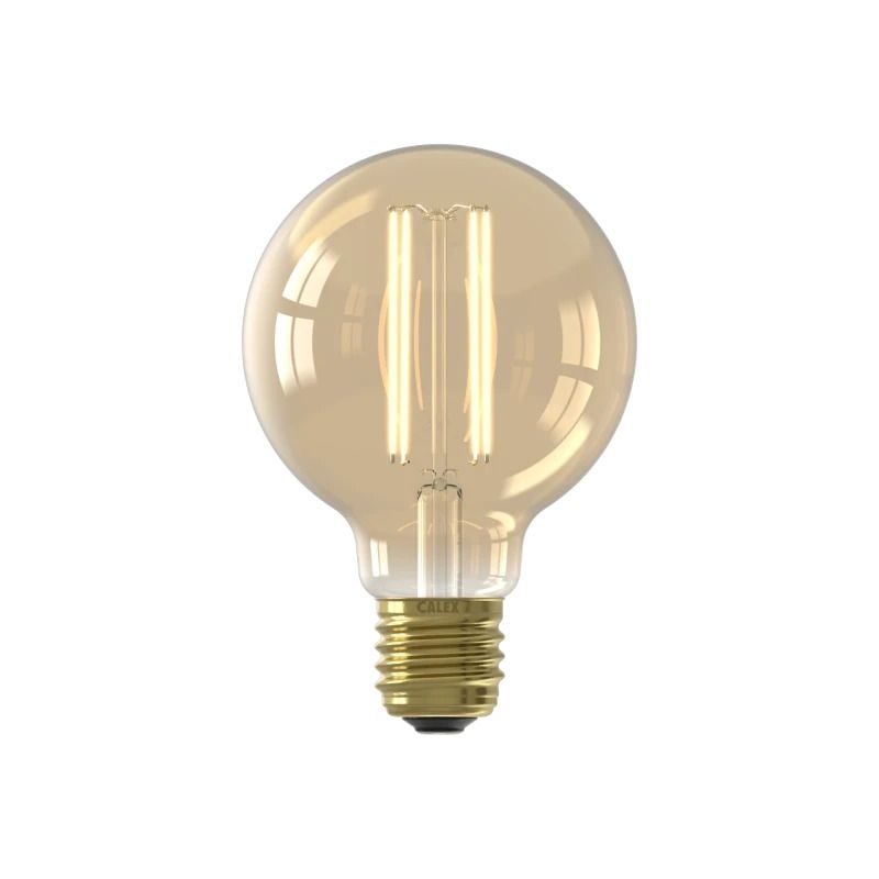 Calex E27 LED Globelamp Goud | 3.5W 250Lm 2100K | 220-240V 821 G80 | Dimbaar