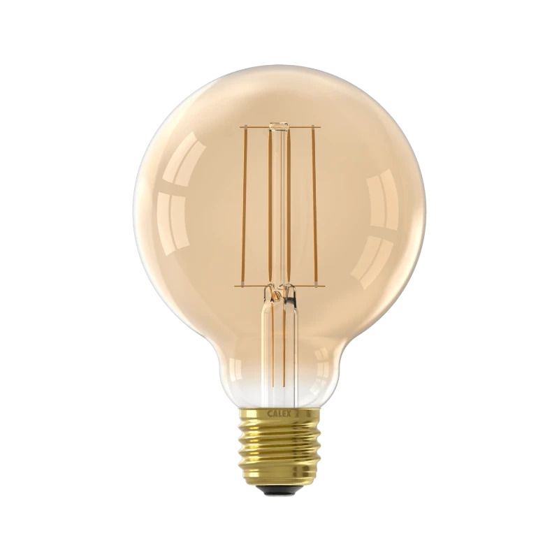 Calex E27 LED Globelamp Goud | 4.5W 470Lm 2100K | 220-240V 821 G95 | Dimbaar