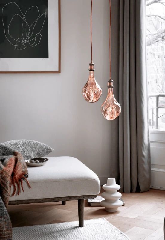 Calex E27 LED Lamp XXL Organic Evo Rose | 6W 80Lm 1800K | 220-240V 918 | Dimbaar