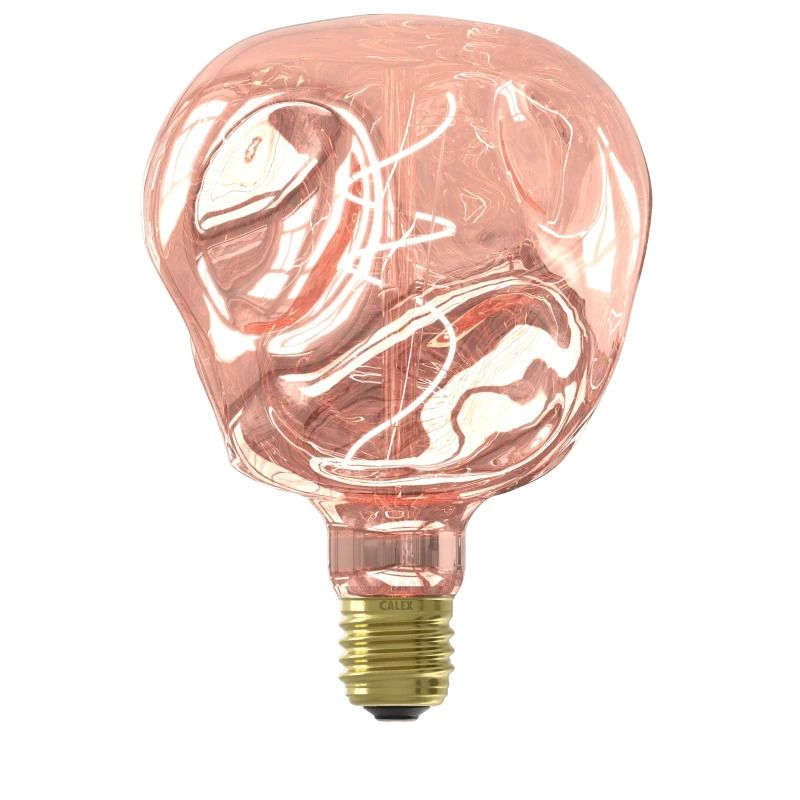 Calex E27 LED Globelamp Organic Neo Rose | 4W 70Lm 1800K | 220-240V 918 G120 | Dimbaar