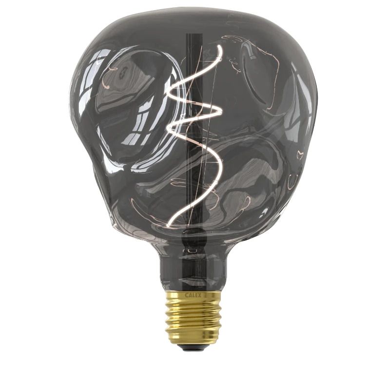 Calex E27 LED Globelamp Organic Neo Titanium | 4W 80Lm 1800K | 220-240V 918 G125 | Dimbaar