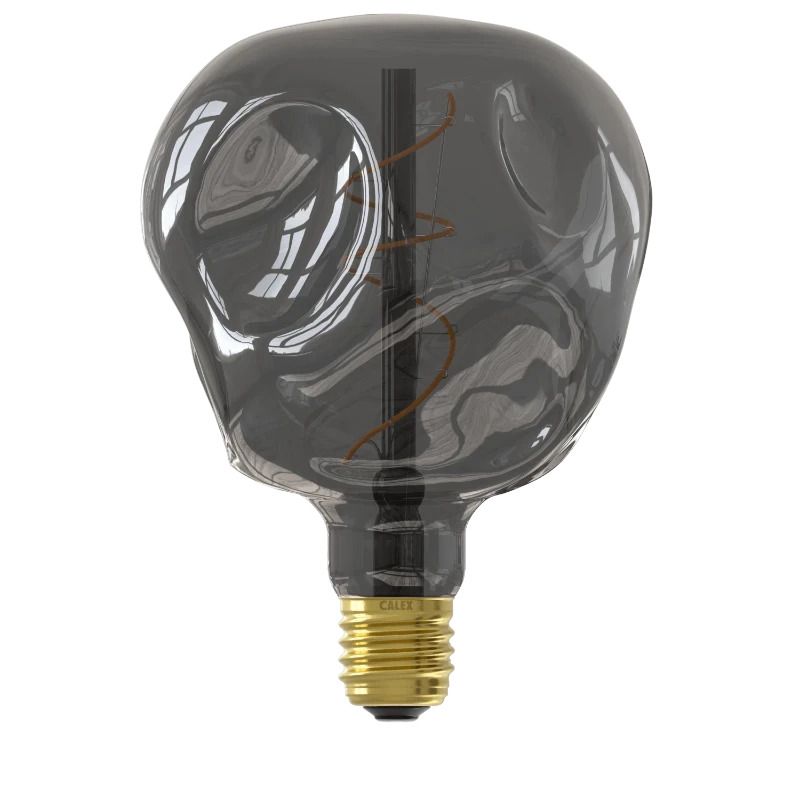 Calex E27 LED Globelamp Organic Neo Titanium | 4W 80Lm 1800K | 220-240V 918 G125 | Dimbaar