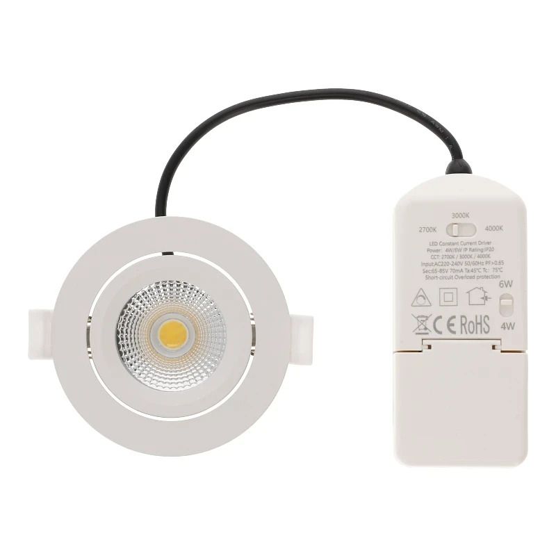 ELP | LED INBOUWSPOT | VARDA | SLIM-FIT | 6W | DIM | WIT | CCT-SWITCH