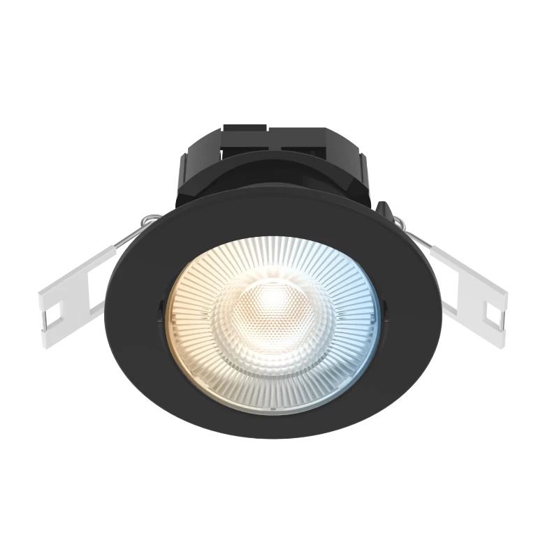 Calex Smart Inbouwspot Ø85mm | 4.9W CCT 345Lm |827/860 | Zwart