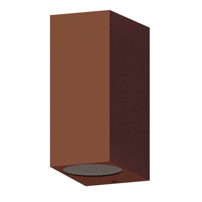 Calex Buiten Up/Downlighter Bergamo | 2x GU10 | IP54 | Roest