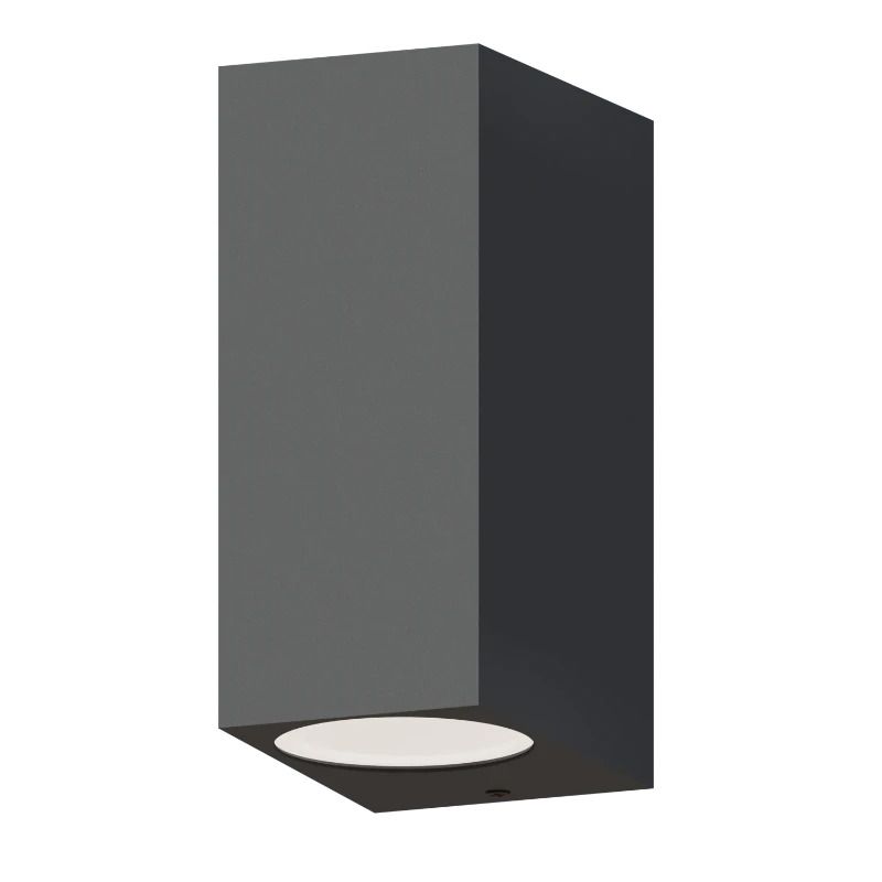 Calex Buiten Up/Downlighter Bergamo | 2x GU10 | IP54 | Grijs