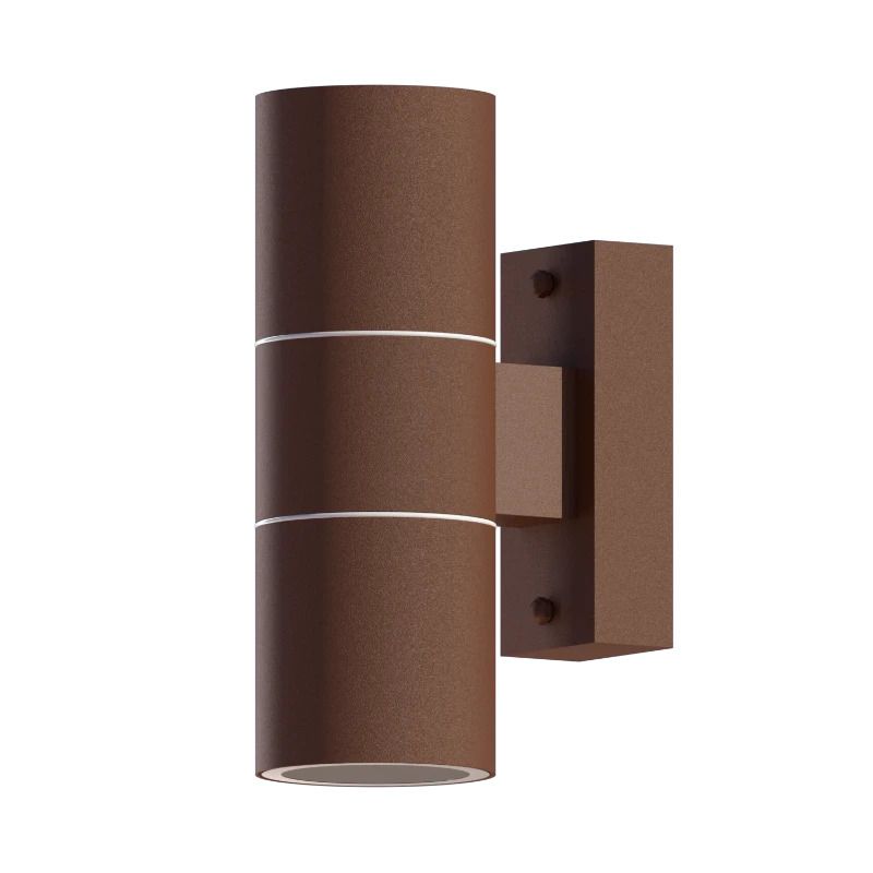 Calex Buiten Up/Downlighter Turin | 2x GU10 | IP54 | Roest