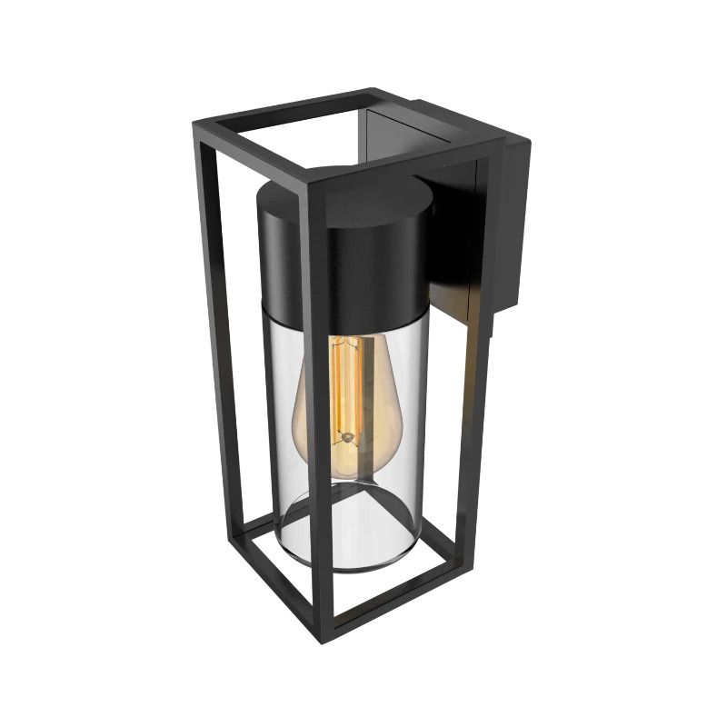 Calex Buiten Wandlamp Genoa | 1x E27 | IP44 | Zwart