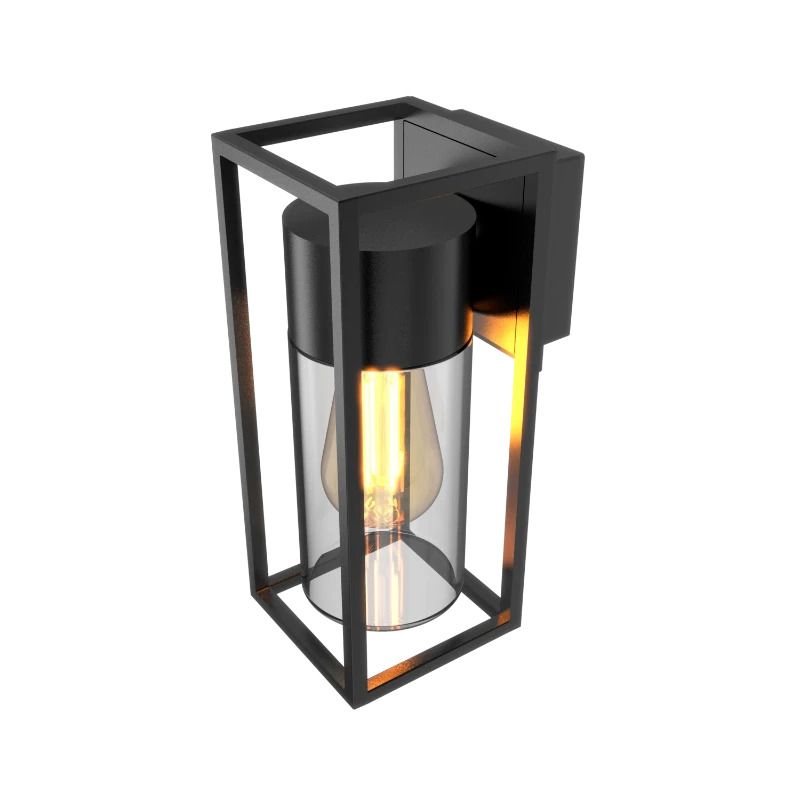 Calex Buiten Wandlamp Genoa | 1x E27 | IP44 | Zwart