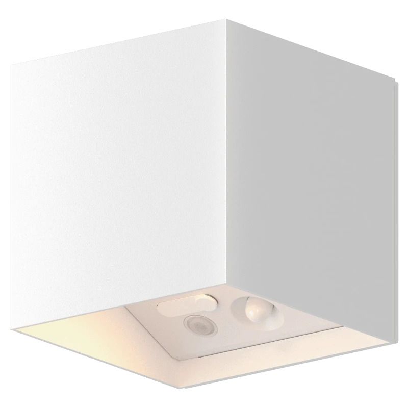 Calex Buiten Up/Downlighter Volterra | 1.5W 170Lm 2700K | 827 Oplaadbaar | Met Bewegingssensor | IP44 | Wit