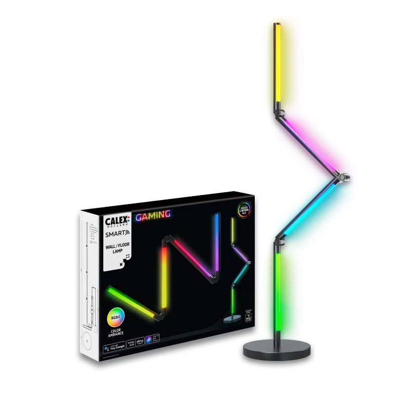 Calex Smart Gaming Vloer/Wandlamp | RGBIC | Razer Chroma