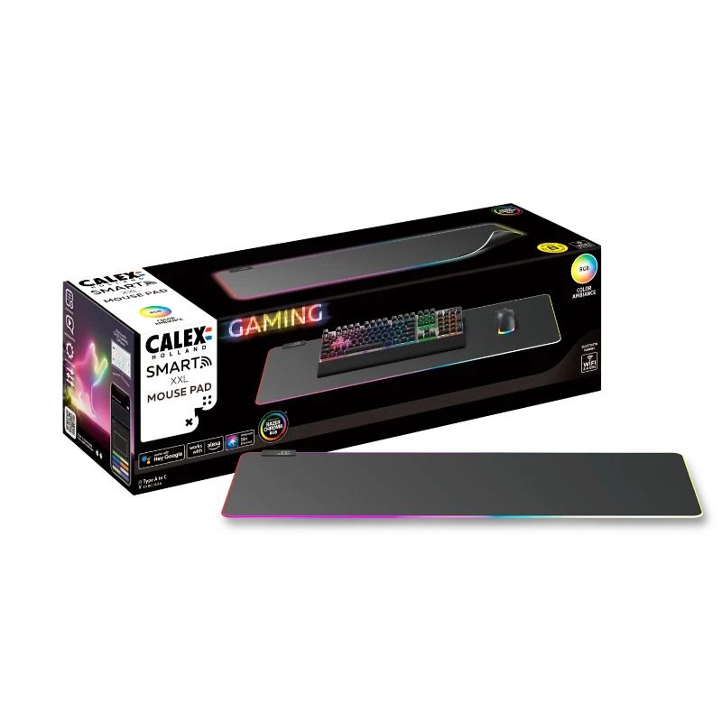 Calex Smart Gaming XXL Muismat | RGBIC | Razer Chroma