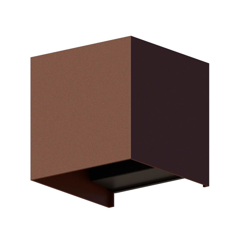 Calex Buiten Up/Downlighter Bari | 7W 400Lm 3000K | 830 | IP54 | Roest