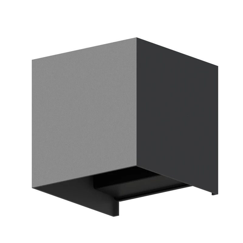 Calex Buiten Up/Downlighter Bari | 7W 400Lm 3000K | 830 | IP54 | Grijs
