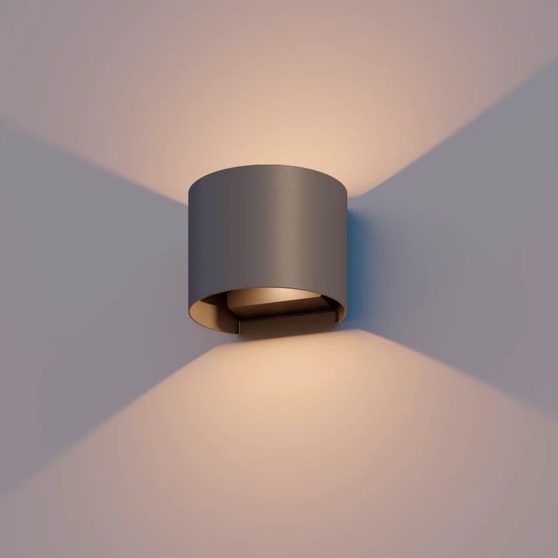 Calex Buiten Up/Downlighter Verona | 7W 400Lm 3000K | 830 | IP54 | Grijs