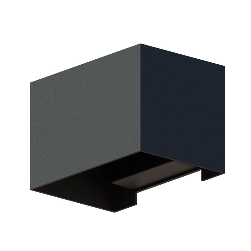 Calex Buiten Up/Downlighter Venice | 7W 630Lm 3000K | 830 | IP54 | Zwart