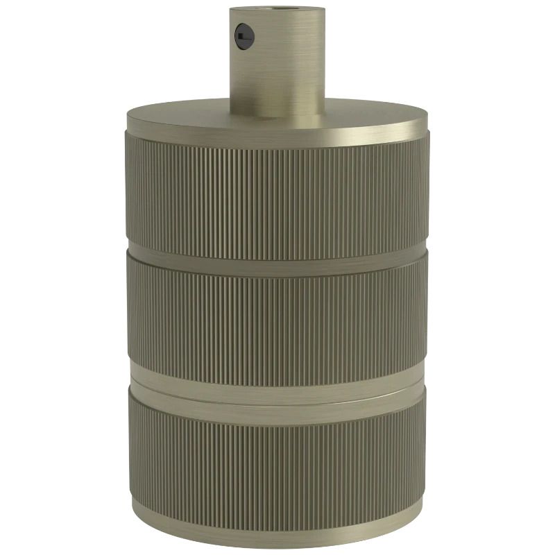Calex E27 Lamphouder | Max 60W | 3 Ring Model | Aluminium Mat Brons