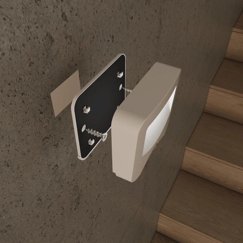 Calex Buiten Wandlamp | 0.45W 10Lm | Met Bewegingssensor | Met Schemersensor | Wit