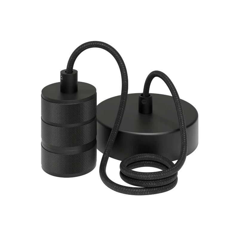 Calex Hanglamp | 1X E27 150CM | 1.5M Kabel | Zwart