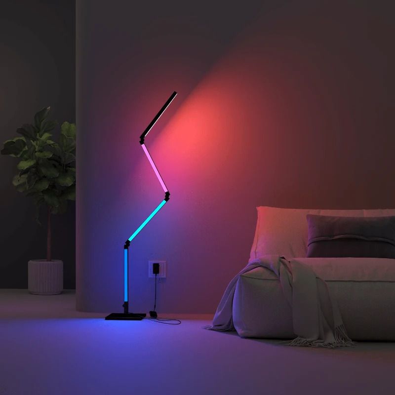 Calex Smart Vloerlamp | 24W RGBIC | Opvouwbaar | Dimbaar