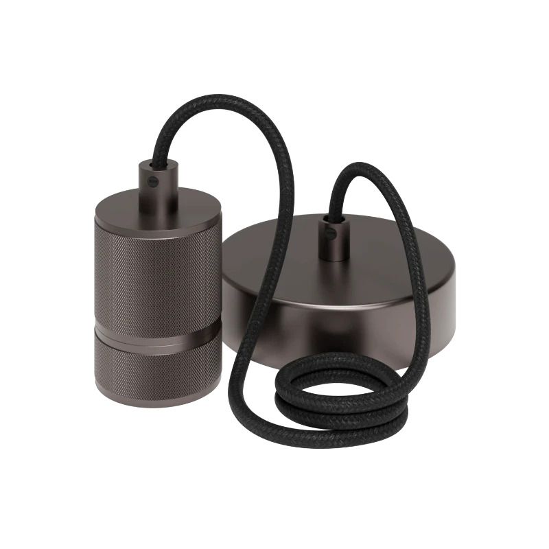 Calex Retro Hanglamp | 1X E27 | 1.5M Kabel | Gun Metal Grijs