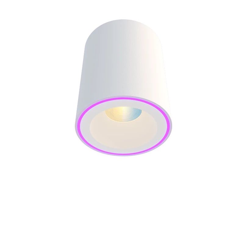 Calex Smart Opbouwspot Halo | 500Lm 2700K/6500K | 827/865 RGB | Dimbaar | IP20 | Wit