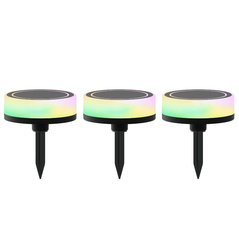 Calex 3X Smart Buiten Padverlichting | 9W RGB CCT 250Lm |24V 830/865 | IP44 | Multipack