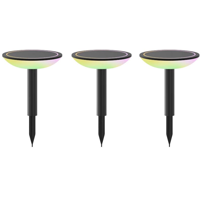 Calex 3X Smart Buiten Padverlichting | 9W RGB CCT 160Lm |24V 830/865 | IP44 | Multipack