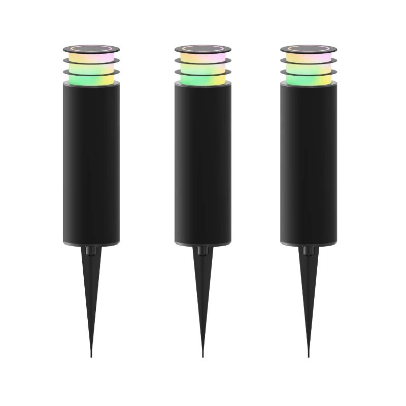 Calex 3X Smart Buiten Sokkellampen | 9W RGB CCT 220Lm |24V 830/865 | IP44 | Multipack