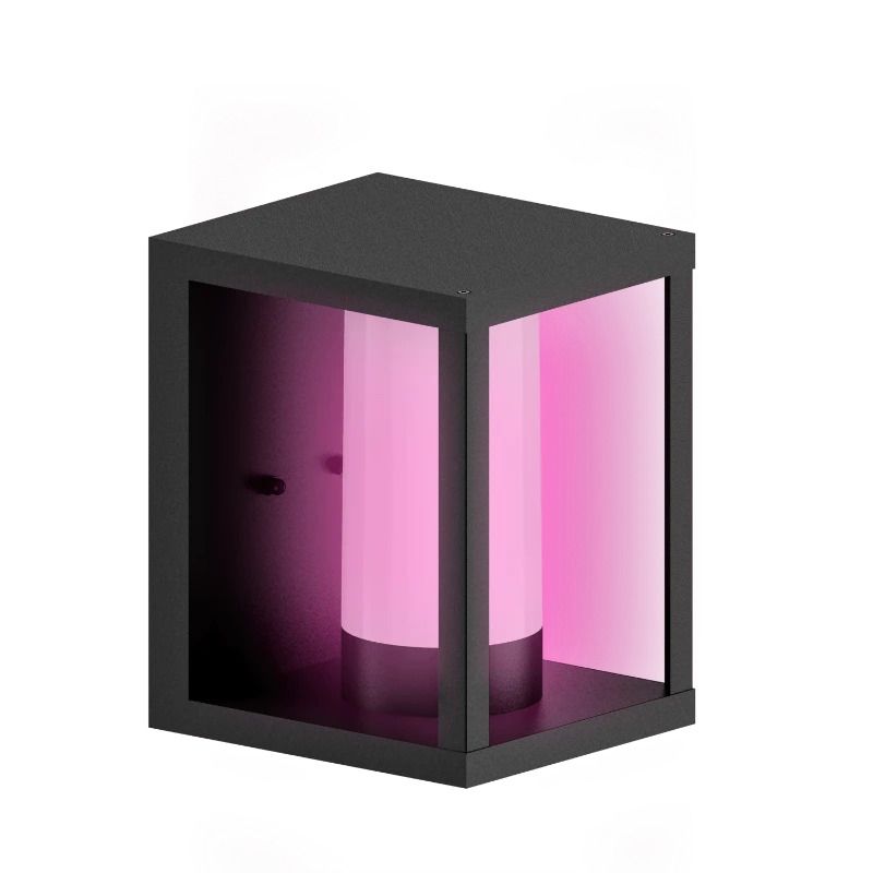 Calex Buiten Smart Wandlamp | 380Lm 2700K/6500K | 827/865 RGB | Dimbaar | IP54 | Zwart