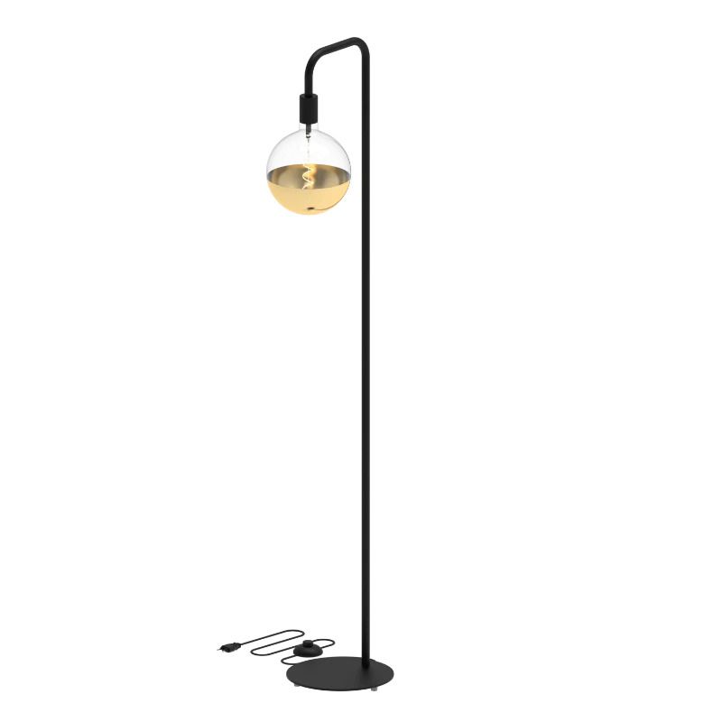 Calex U-Line Vloerlamp | 1x E27 Max 60W | Zwart Metaal