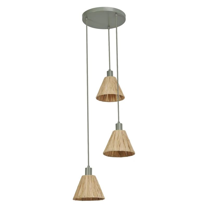 Ledvance LED Armatuur E27 | Decor Raffia Pendant Plate 3XE27 Green