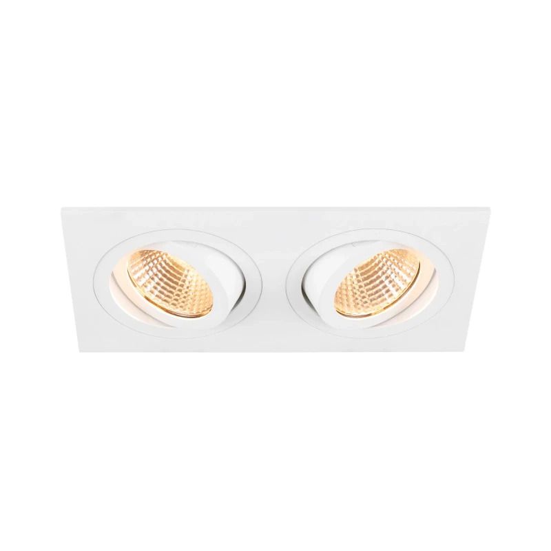 SLV LED Inbouwarmatuur Vierkant | 13.6W 2700K 610lm 927 IP20 | Dimbaar | NEW TRIA