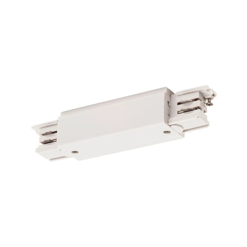 SLV Onderdeel | S-TRACK verbinder, met voedingsmogelijkheid, PHASE, wit | S-TRACK SYSTEM