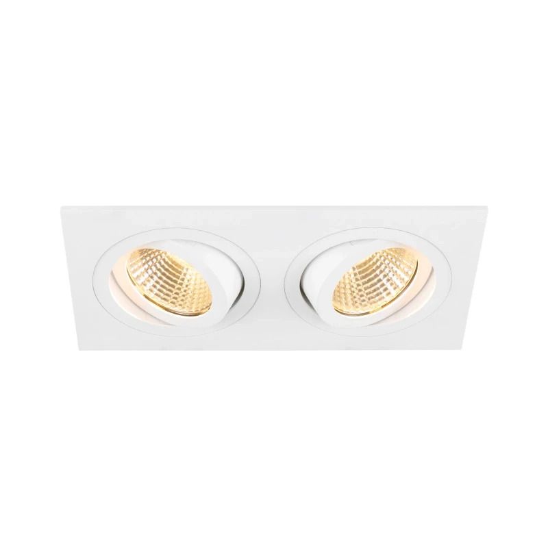 SLV LED Inbouwarmatuur Vierkant | 14W 3000K 640lm 930 IP20 | Dimbaar | NEW TRIA